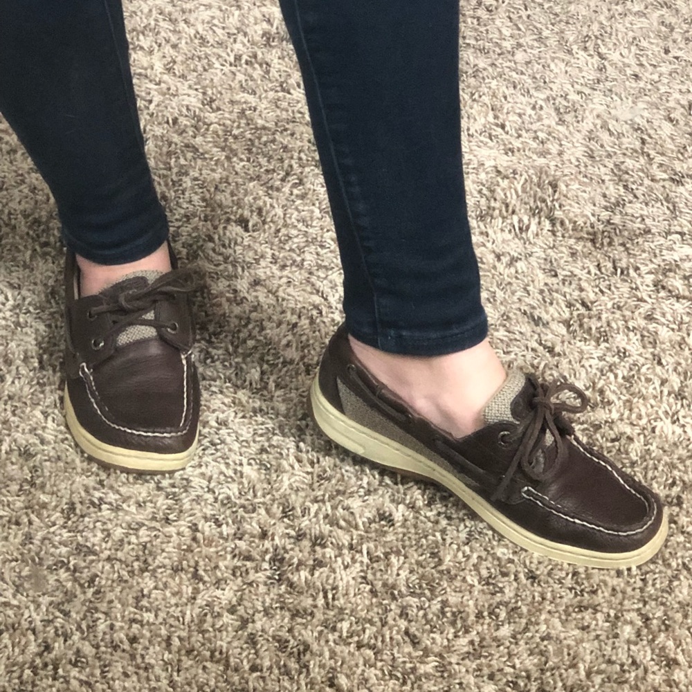Dark brown deerskin sperry top siders - Picture 6 of 6